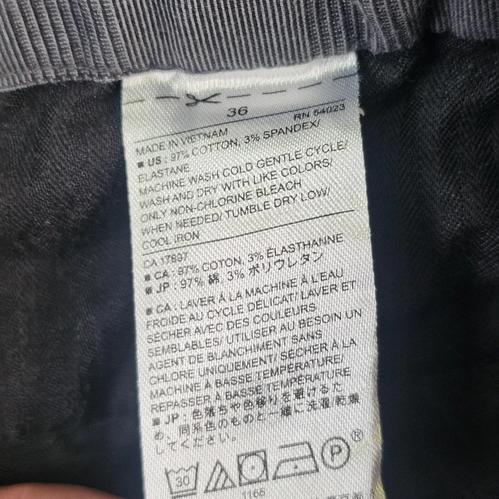 Banana Republic‎ Pants Mens 36x30 Gray Plaid Jogger Elastic Cuff Stretch Casual